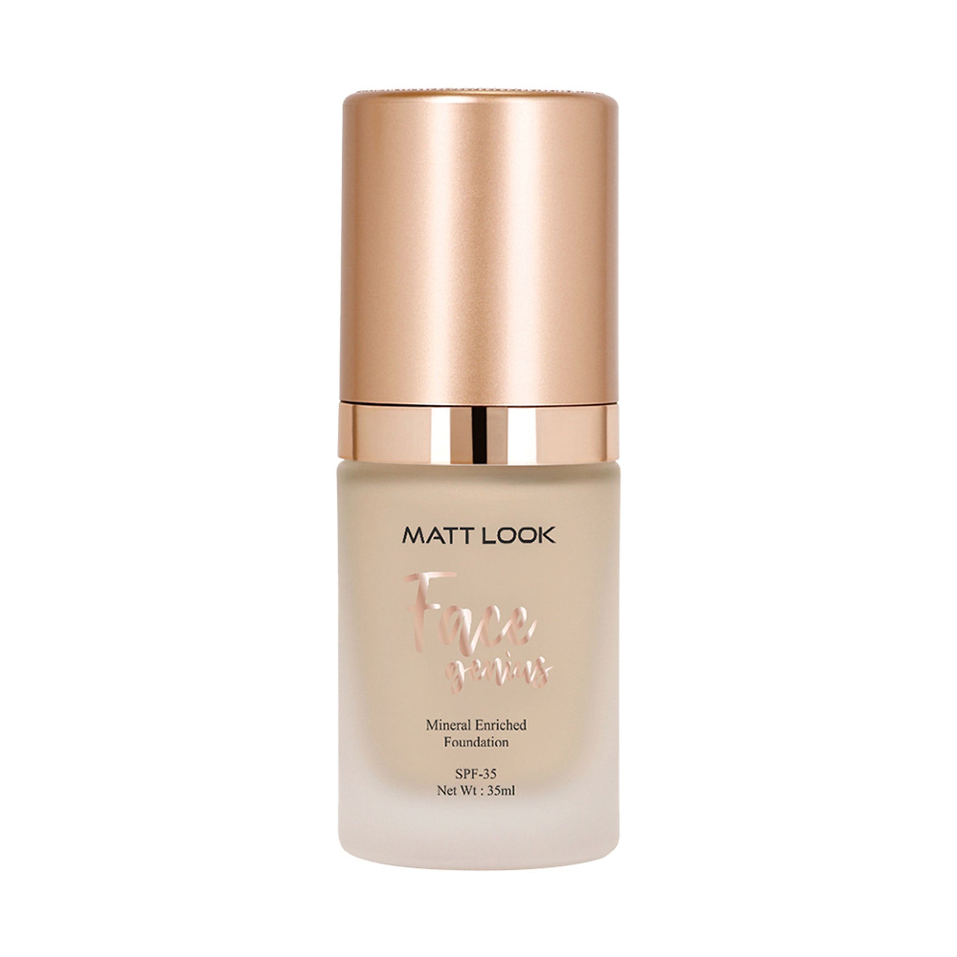Matt look Face Genius Mineral Enriched Weightless Matt Finish Foundation - 03 Soft Beige