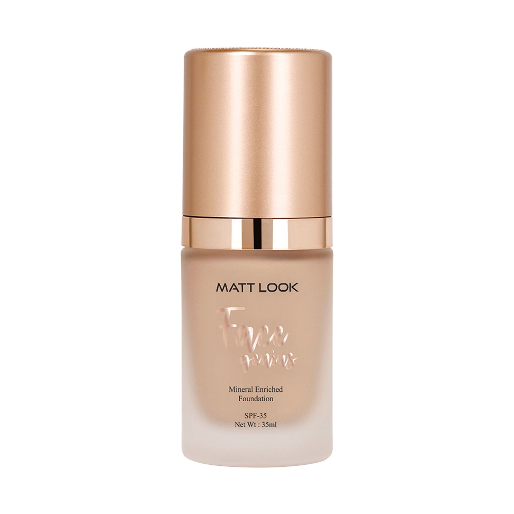 Matt look Face Genius Mineral Enriched Weightless Matt Finish Foundation - 06 Sand Tan