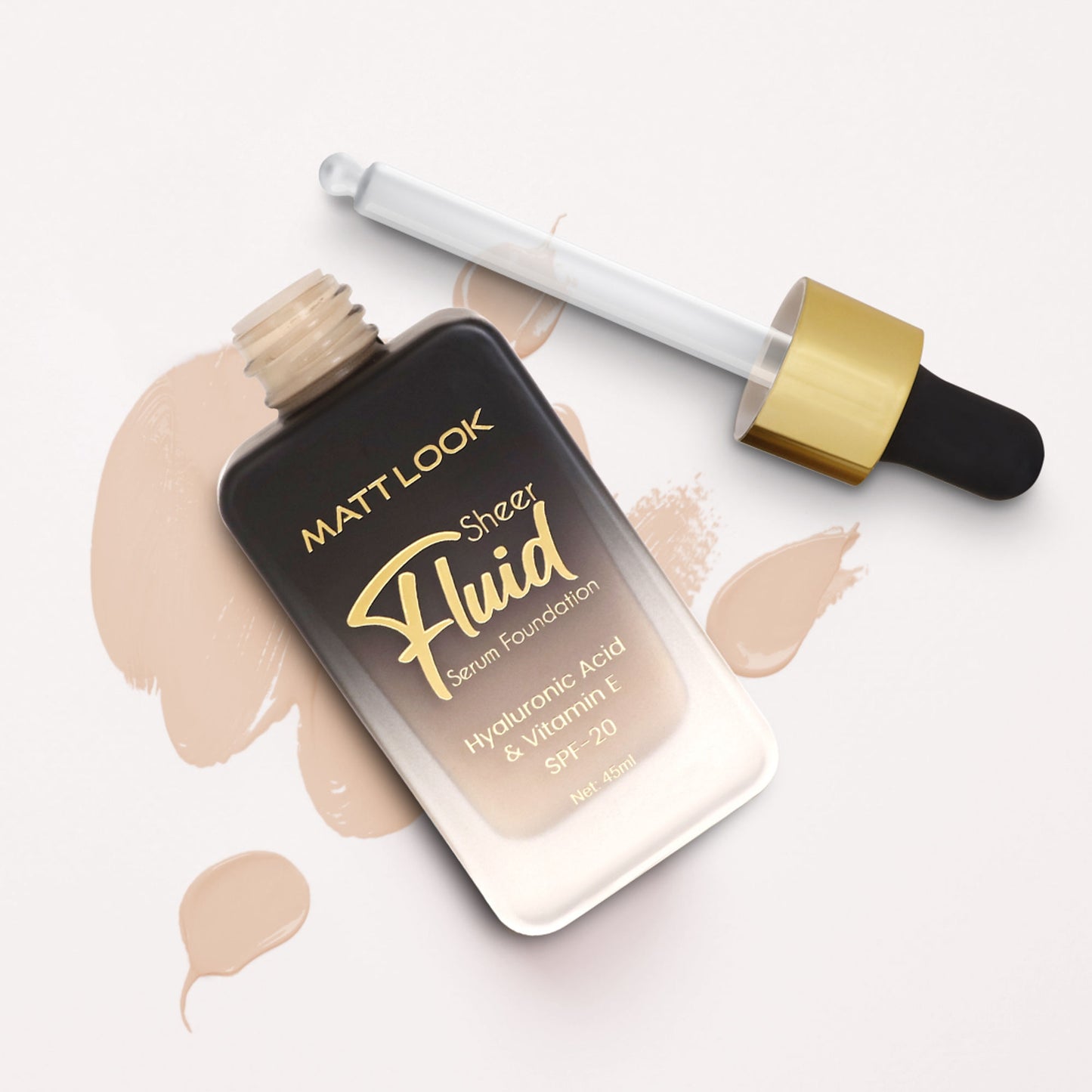 Matt look Sheer Fluid Serum Foundation - 04 Butterscotch