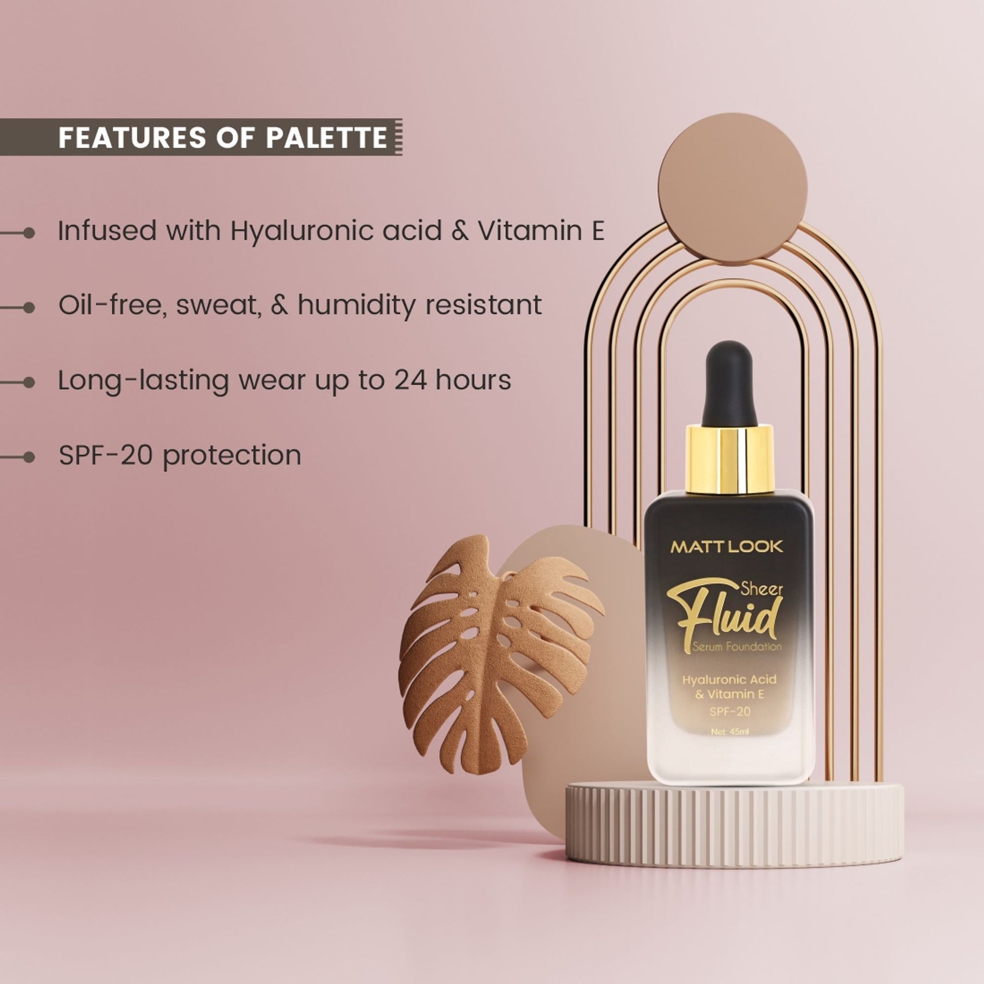 Matt look Sheer Fluid Serum Foundation - 04 Butterscotch