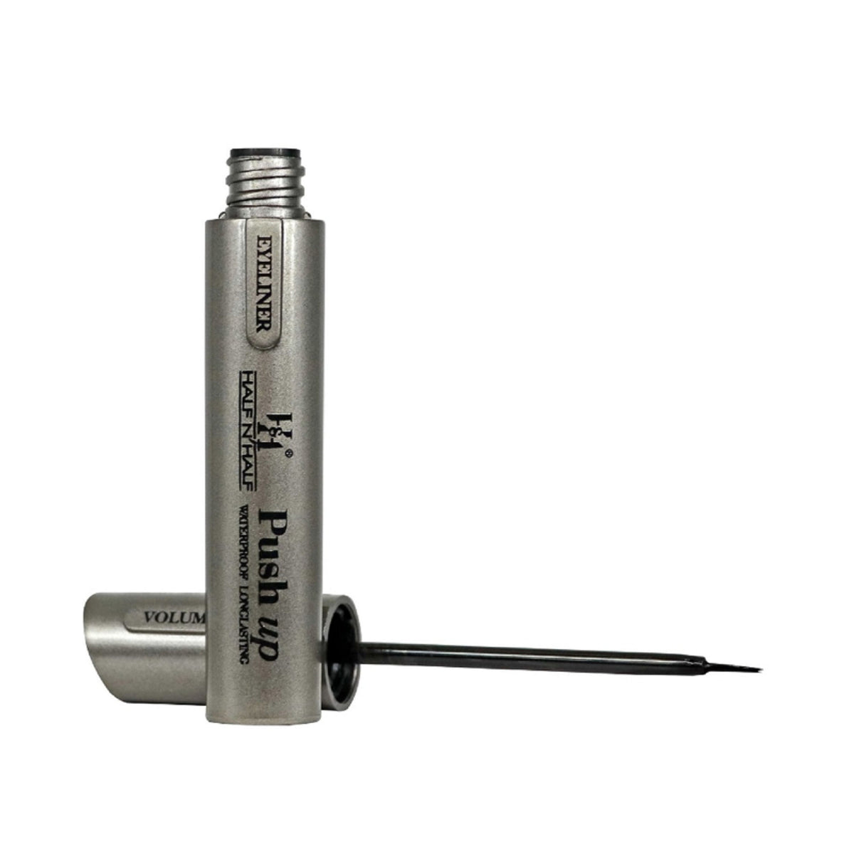 Half N Half Volume Glamour waterproof black eyeliner, push-up and long-lasting for dramatic eye definition and bold looks.