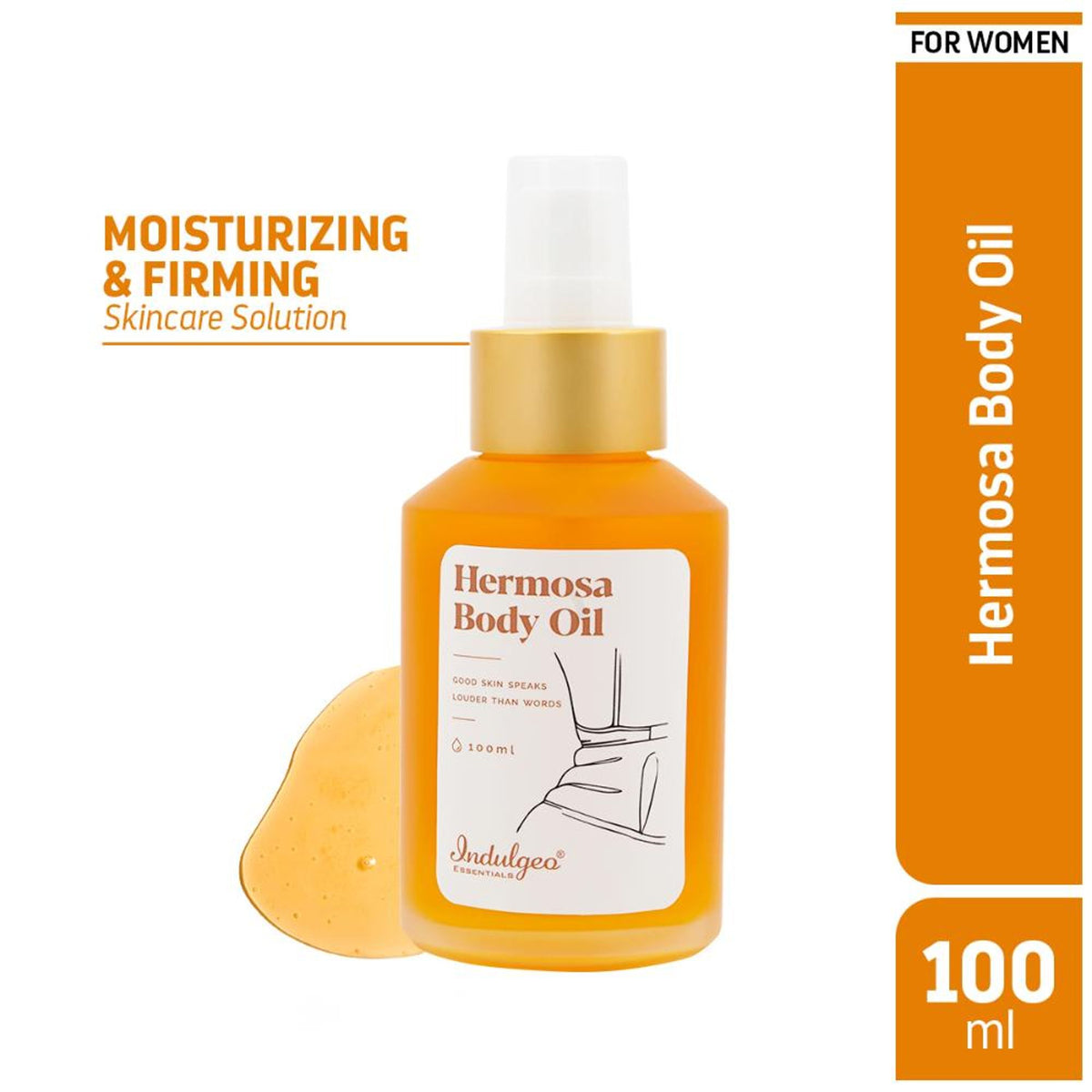 Indulgeo Essentials Hermosa Body Oil For Women, Helps in Reducing Dryness & Dullness