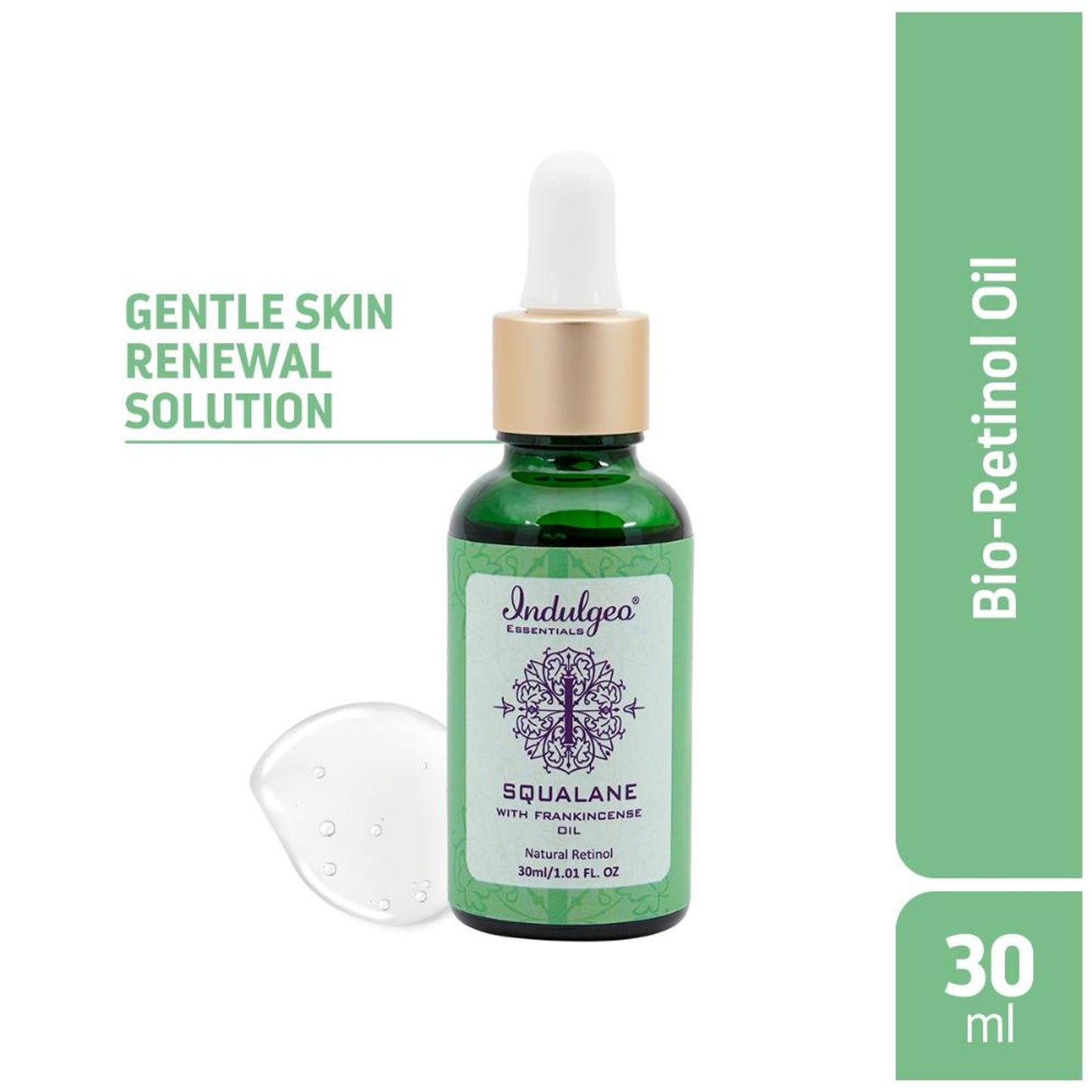 Indulgeo Essentials Squalane Skin Hydrator with Frankincense Oil - Natural Retinol
