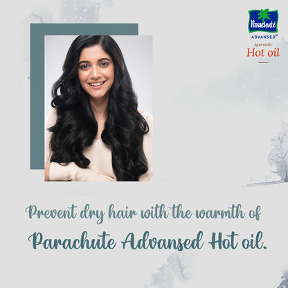 Parachute Advansed Ayurvedic Hot Oil, Warming Coconut Hair Oil, Frizz Free Hair