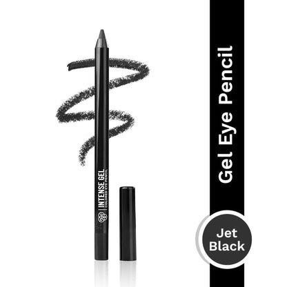 PAC Intense Gel Colored Eye Pencil - 36H Long Wear, Smudgeproof Waterproof, Easy Glide - Jet Black