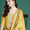 Dhiyona IE Ethnic Motifs Embroidered Kurta with Trousers & Dupatta