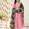 Dhiyona VA Women'sZari And Thread Work Embroidered Yoke Silk Kurta & Trousers With Dupatta