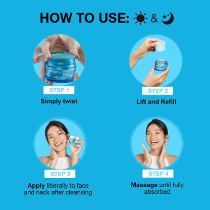 Neutrogena Hydro Boost Hyaluronic Acid Water Gel Face Moisturizer Refill For Normal, Dry & Oily Skin