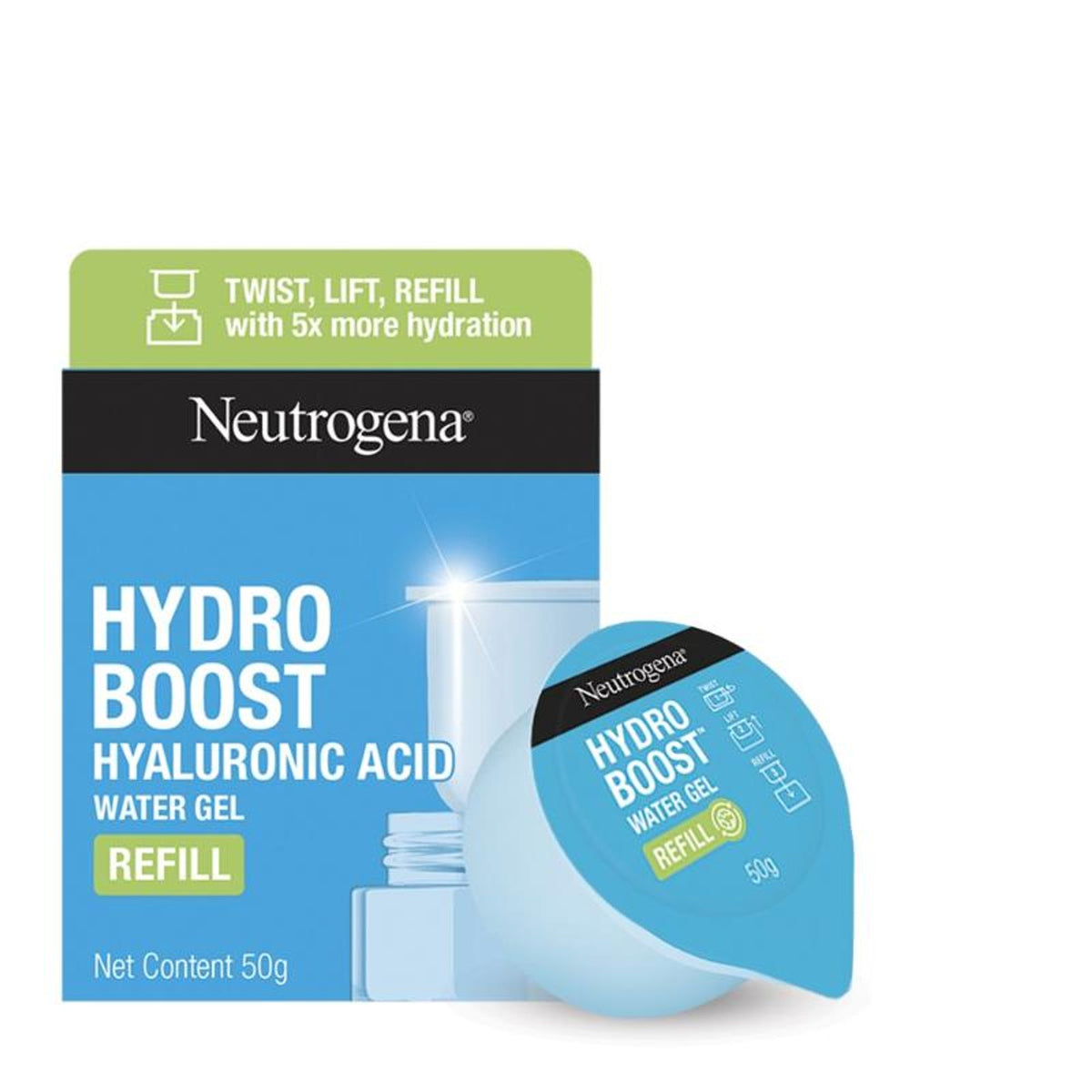 Neutrogena Hydro Boost Hyaluronic Acid Water Gel Face Moisturizer Refill For Normal, Dry & Oily Skin