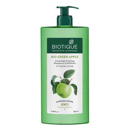 Biotique Bio Green Apple Fresh Daily Purifying Shampoo & Conditioner