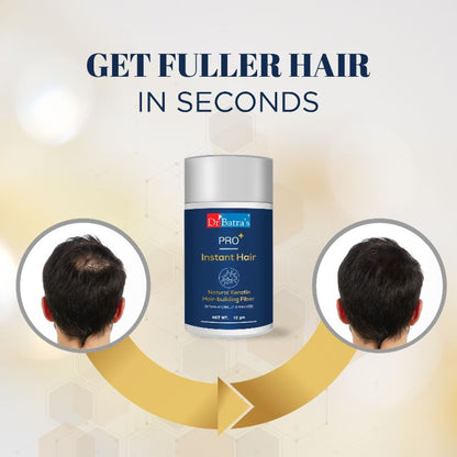 Dr Batra's Pro+ Instant Hair Natural Keratin Hair Building fibre (Internationally Approved) - Brown