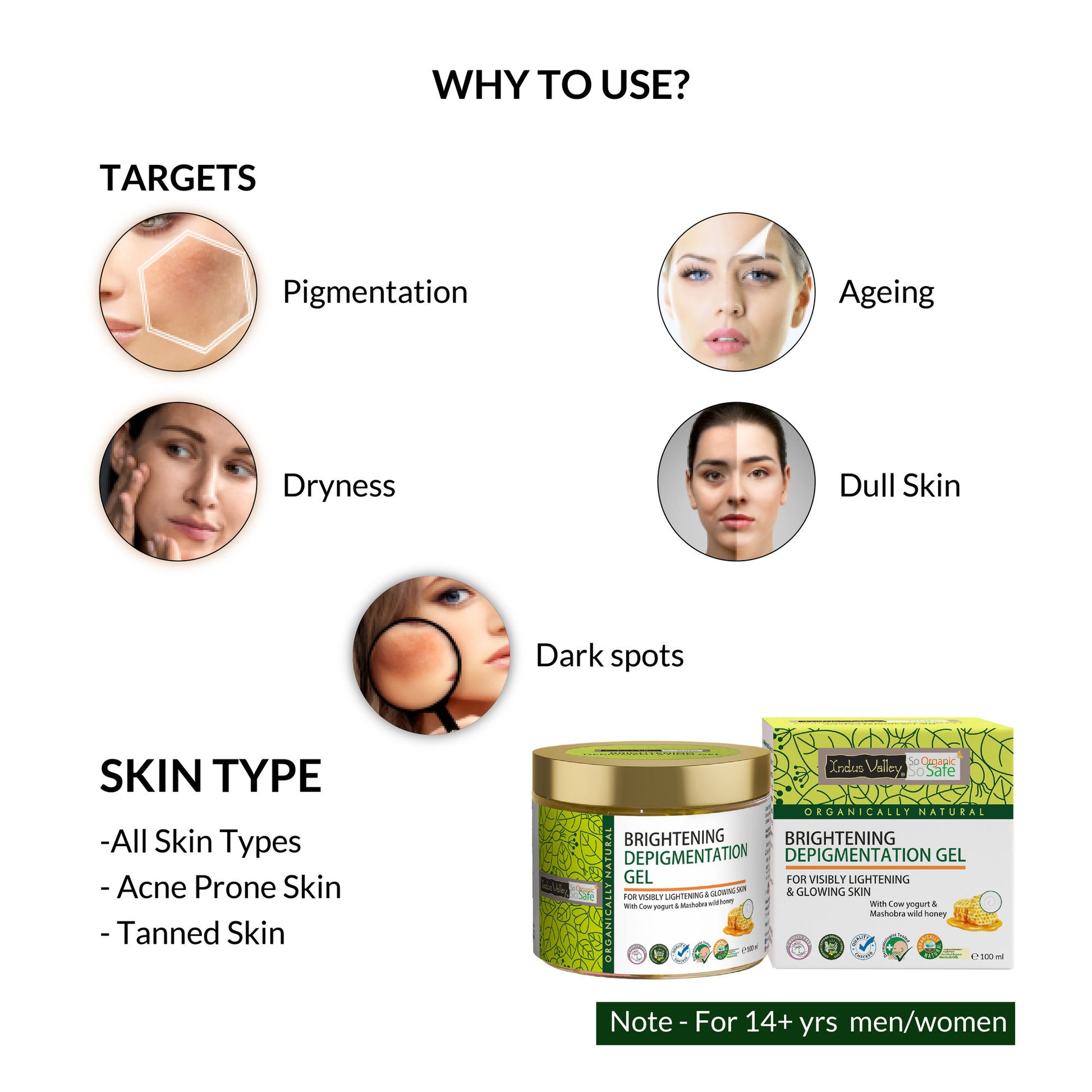 Indus Valley Brightening Depigmentation Gel
