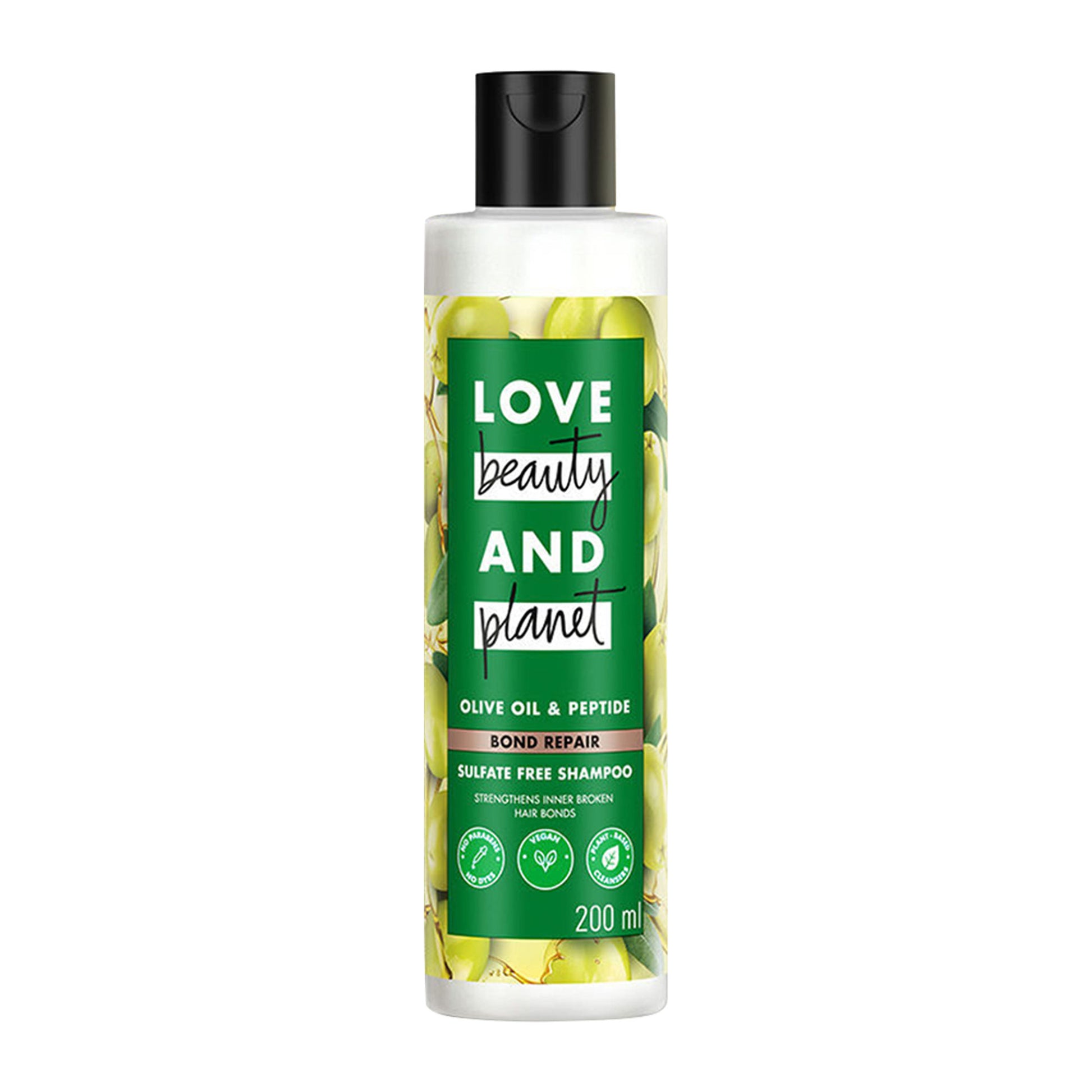 Love Beauty & Planet Bond Repair Shampoo With Olive Oil & Peptide For Damaged Hair