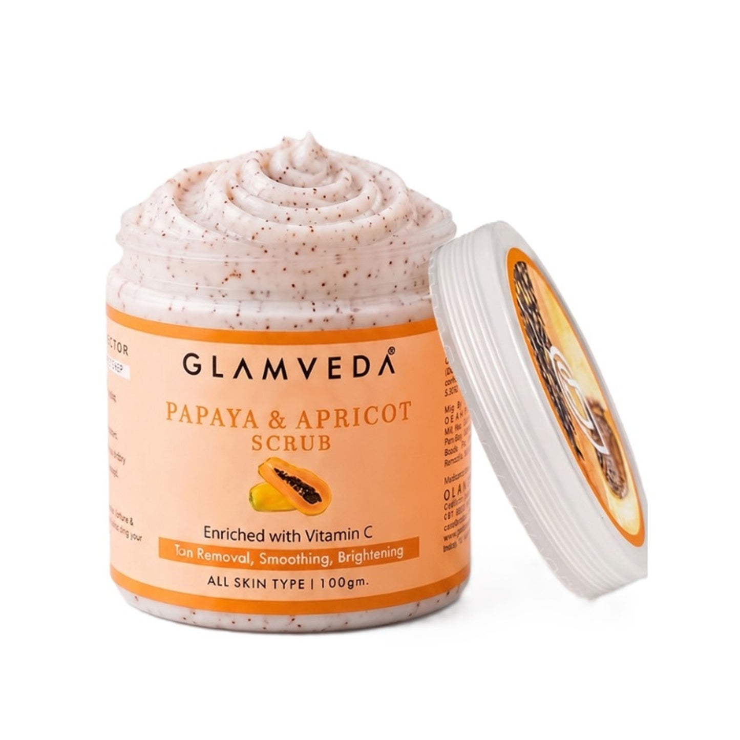 Glamveda Papaya & Apricot Tan Removal Scrub