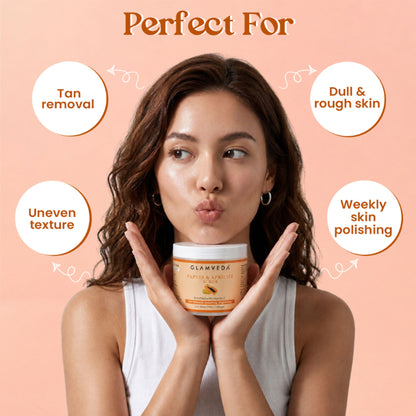 Glamveda Papaya & Apricot Tan Removal Scrub