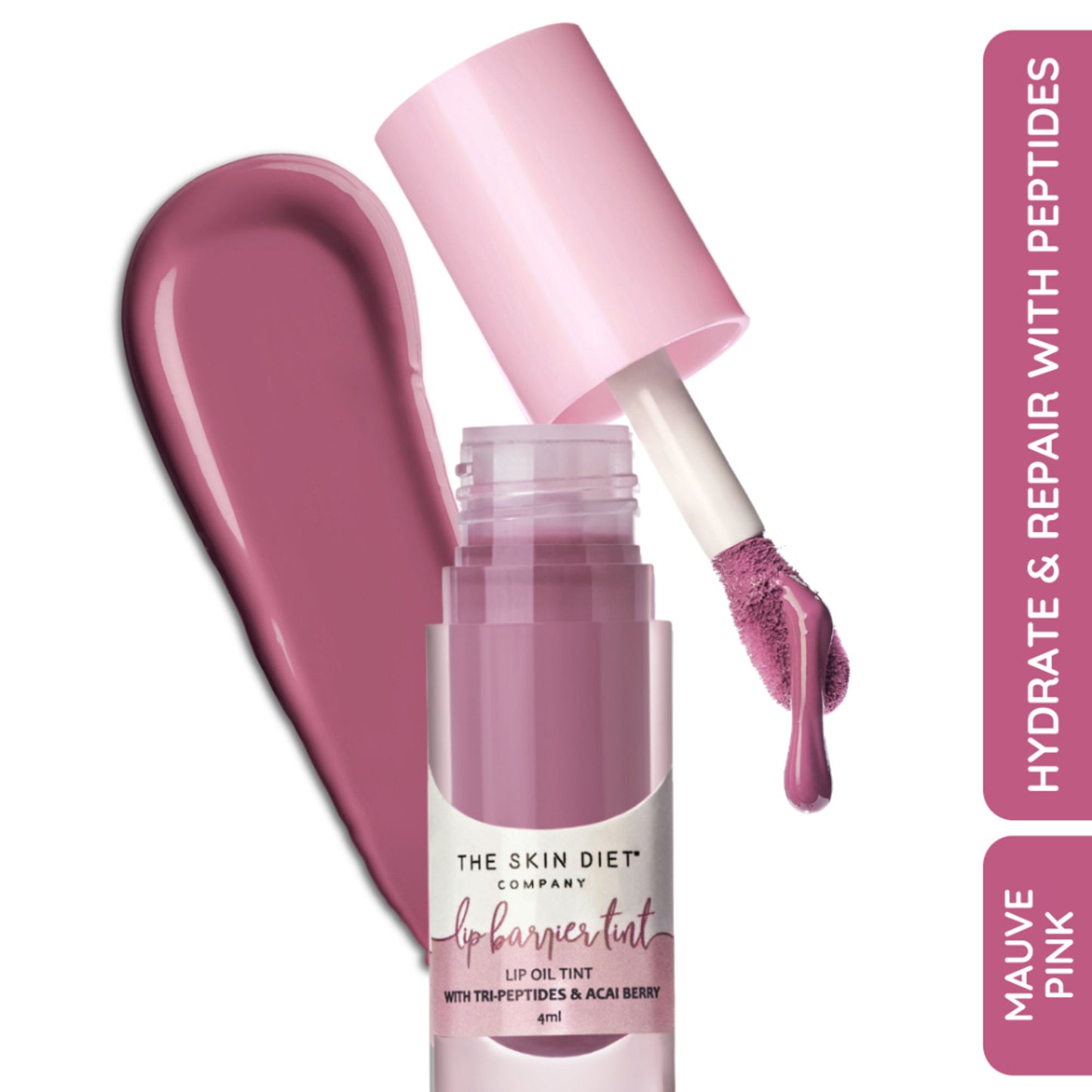 The Skin Diet Company Lip Barrier Tint To Hydrate & Plump Dry, Pigmented Lips - Desert Rose