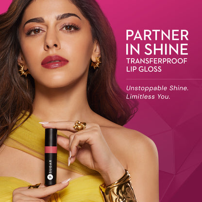 SUGAR Partner In Shine Transferproof Lip Gloss - 06 Rouge Rueda