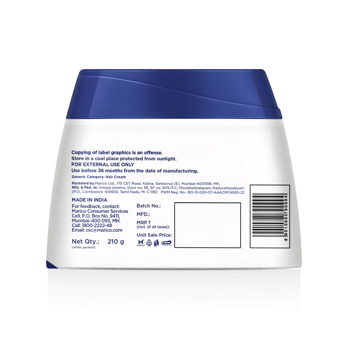 Parachute Advansed Coconut & Rosemary Hair Cream