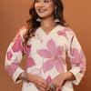 Dhiyona IE Women Floral Printed Regular Pure Cotton Kurta with Palazzos