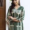 Dhiyona IE Geometric Printed Kurta with Palazzos