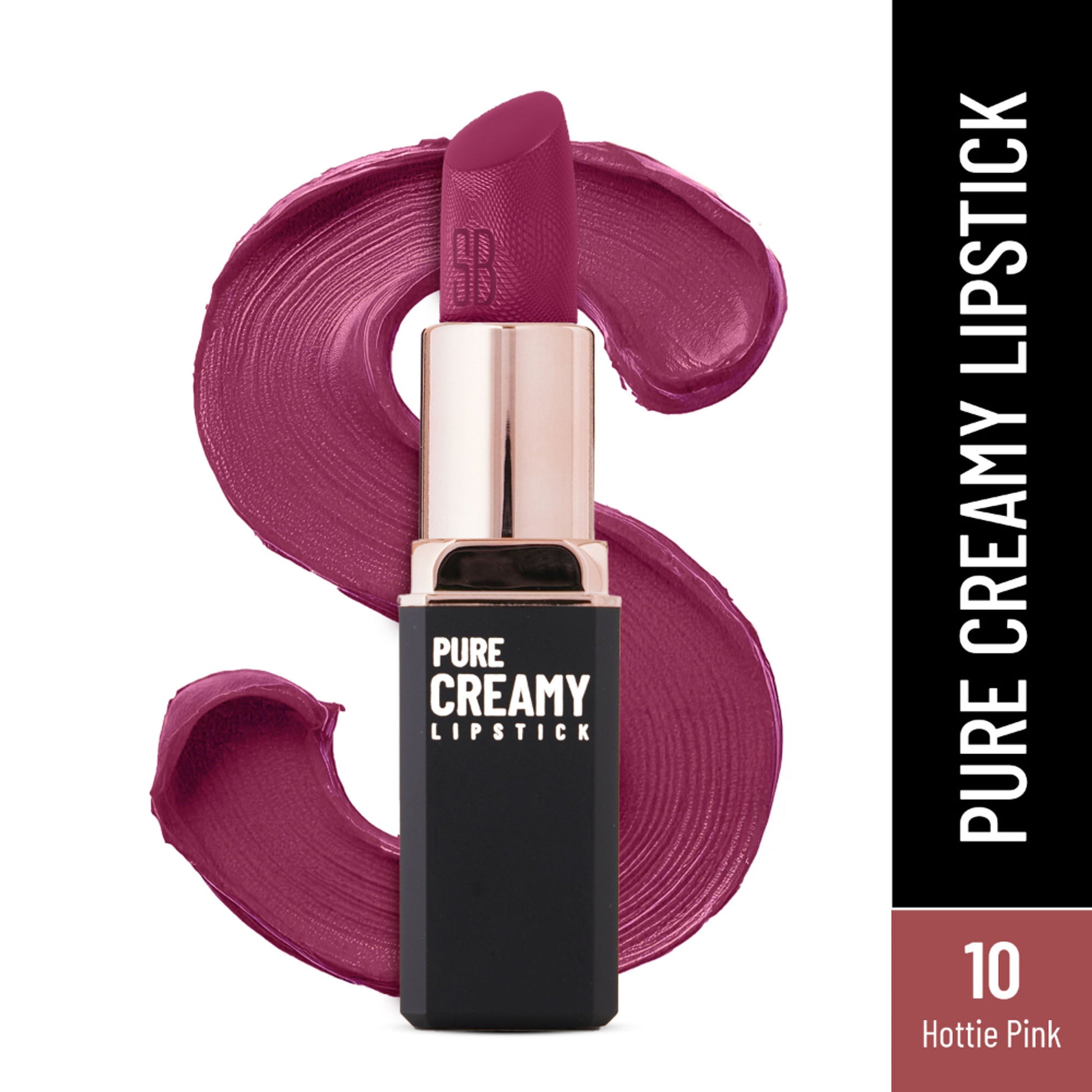 Swiss Beauty Pure Creamy Matte Lipstick - 10 Hottie Pink