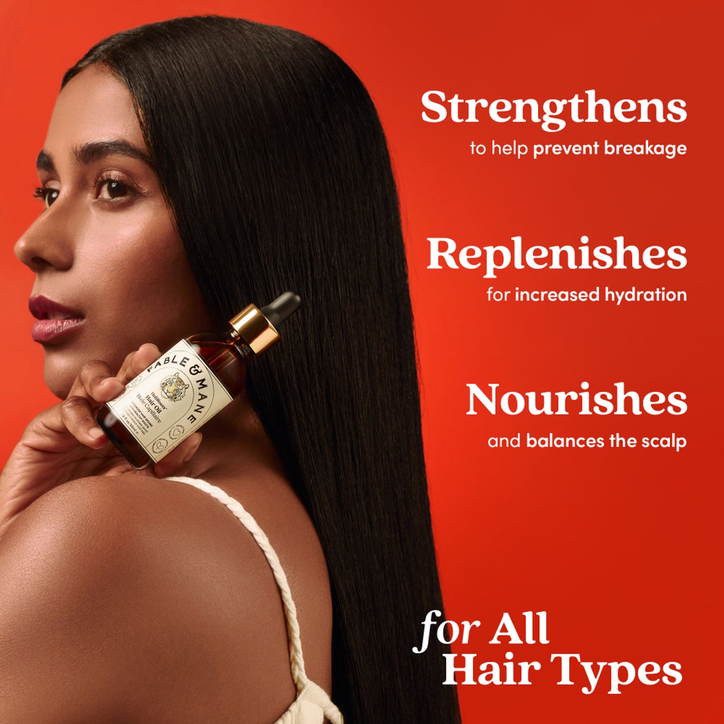 Fable & Mane Holiroots Treatment Oil With Ashwagandha & Amla For Growth, Hydration & Healthier Hair