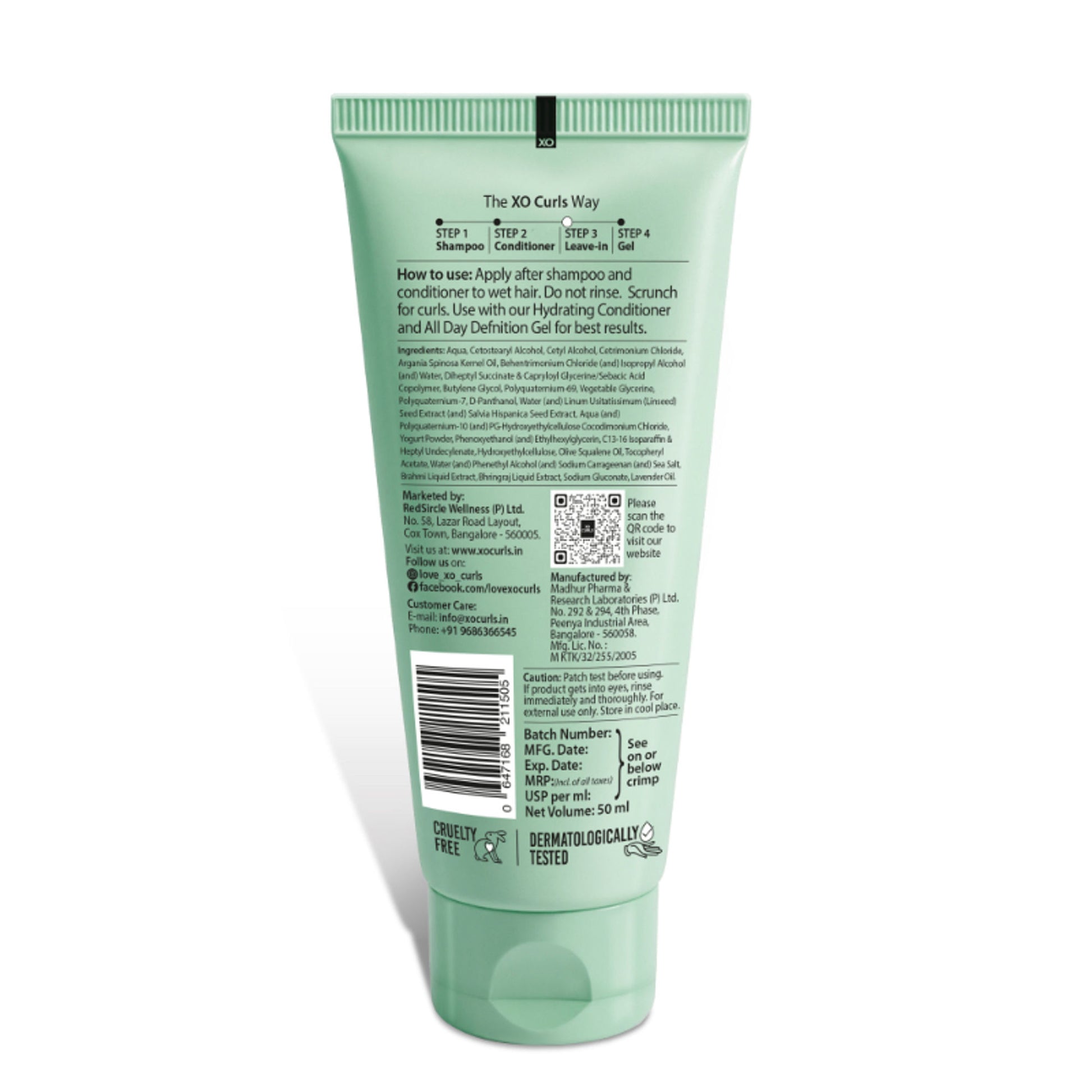 XO Curls Hydrating Leave-In Conditioner For Frizz Free Shiny Hair