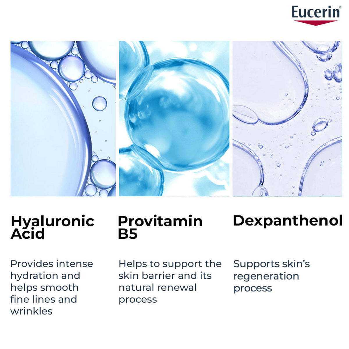 Eucerin Hyaluron-Filler +3X Effect Moisture Booster Night cream in a jar, showing its smooth, hydrating formula for nighttime skincare.