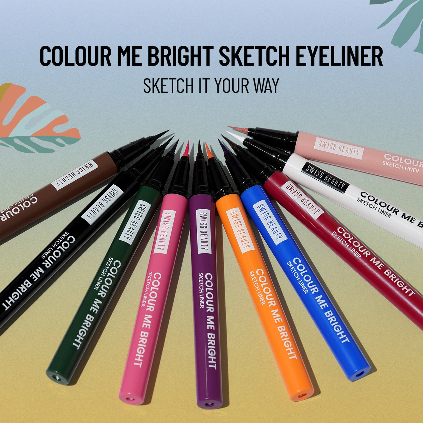 Swiss Beauty Colour Me Bright Sketch Eyeliner - 04 Pink Crush