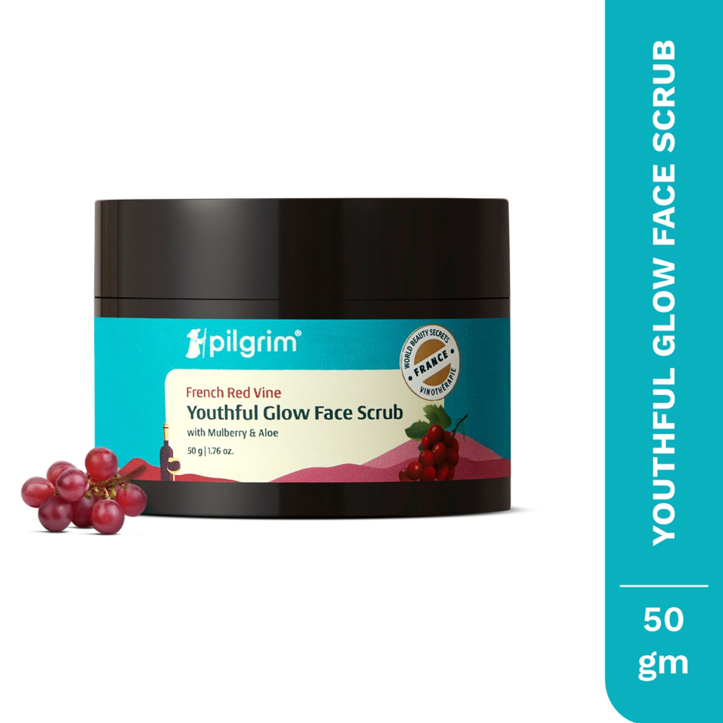 Pilgrim Red Vine Face Scrub with Mulberry & Aloe