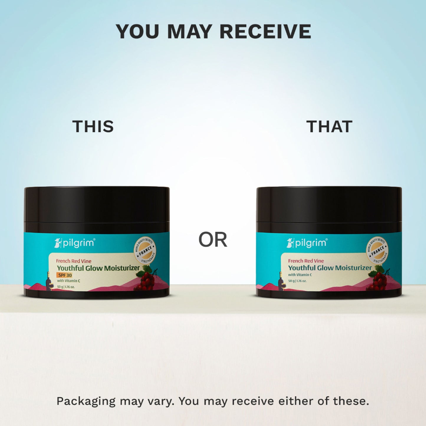 Pilgrim French Red Vine Youthful Glow Moisturizer SPF 30 with Vitamin C