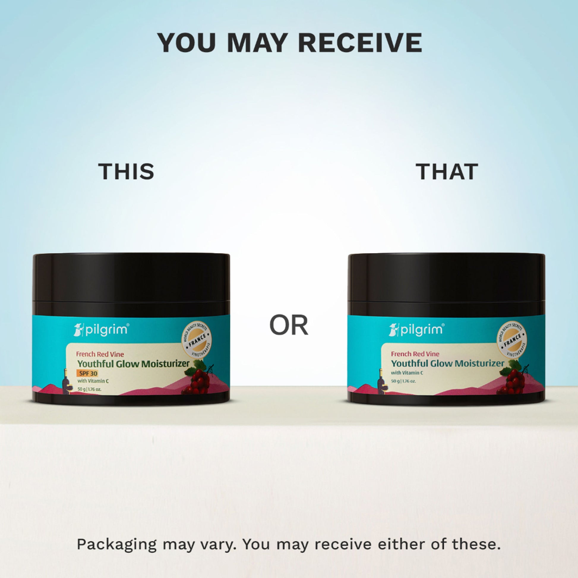 Pilgrim French Red Vine Youthful Glow Moisturizer SPF 30 with Vitamin C