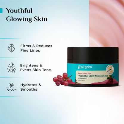 Pilgrim French Red Vine Youthful Glow Moisturizer SPF 30 with Vitamin C