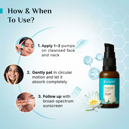 Pilgrim Glow Range 2% Kojic Acid Face Serum