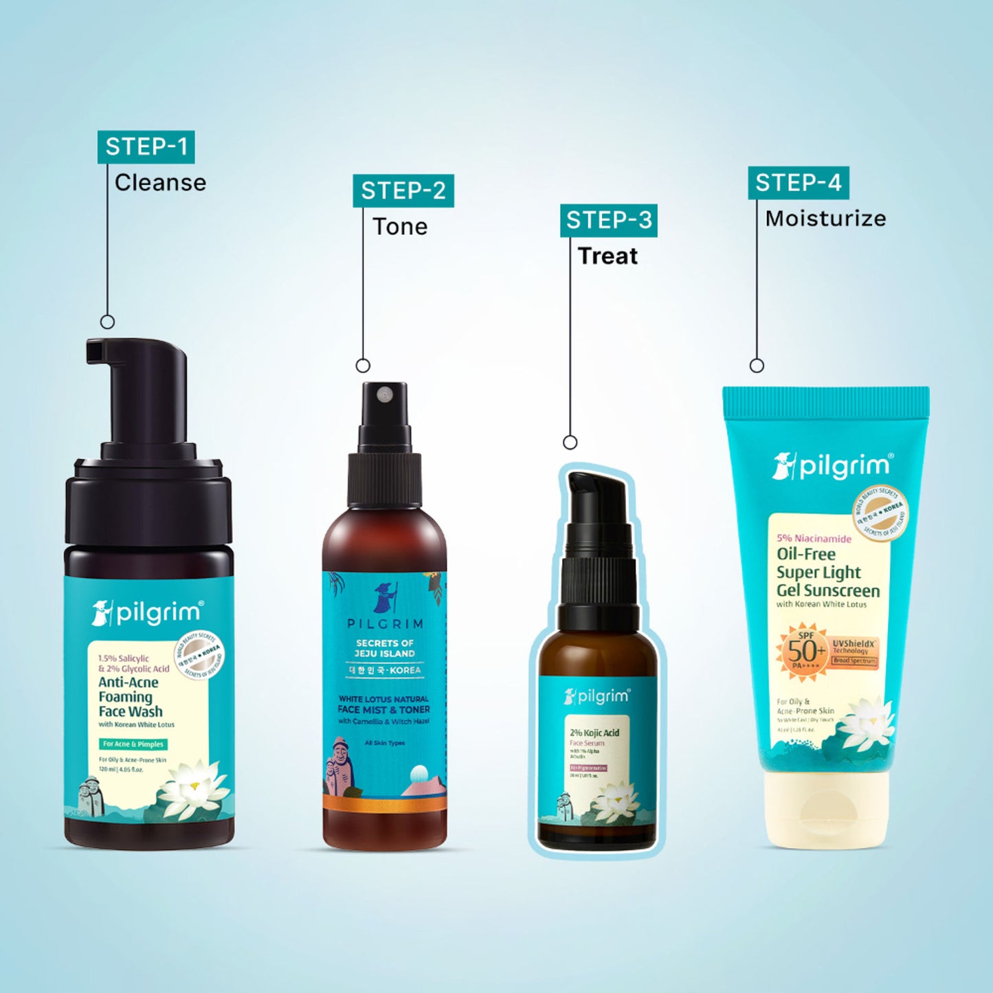 Pilgrim Glow Range 2% Kojic Acid Face Serum