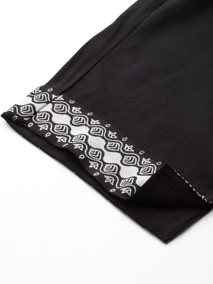 Floral Printed Regular Kurta with Trousers