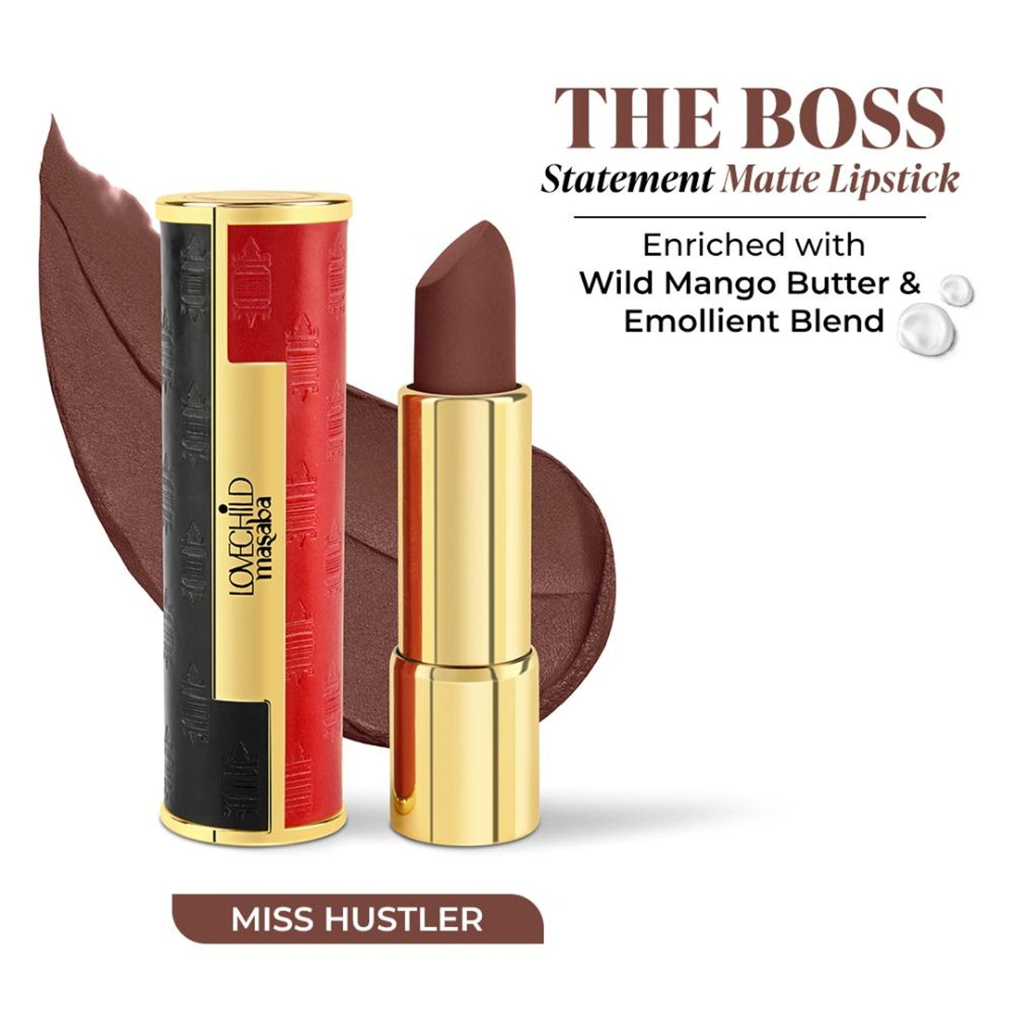 LoveChild Masaba Statement Matte Lipstick - Miss Hustler