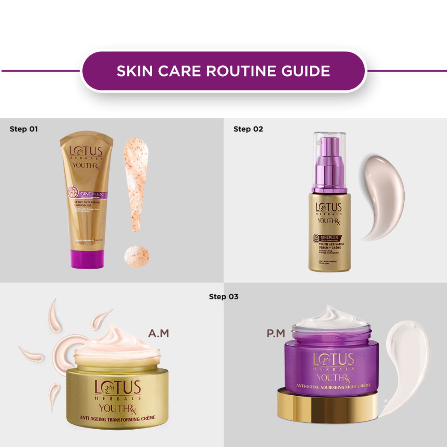 Lotus Herbals Gineplex YouthRx Active Anti-Ageing Foaming Gel