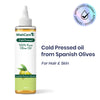 WishCare 100% Pure Cold Pressed Olive Oil for Dry & Frizzy Hair and Glowing Skin
