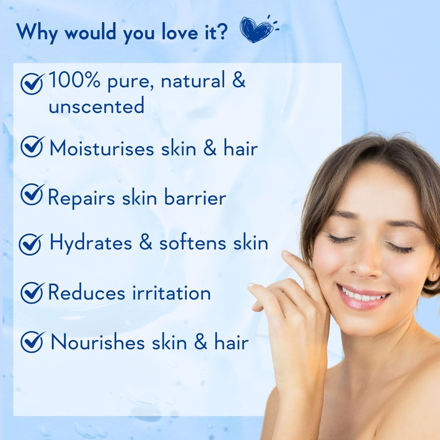 WishCare Pure & Unscented Glycerine for Healthy Skin & Hair|Hydrates, Softens & Nourishes Skin &Hair