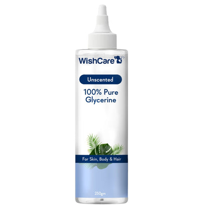 WishCare Pure & Unscented Glycerine for Healthy Skin & Hair|Hydrates, Softens & Nourishes Skin &Hair