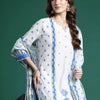 Dhiyona IE Ethnic Motifs Printed Panelled Pure Cotton Kurta with Trousers & Dupatta