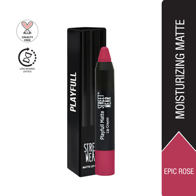 Street Wear Playfull Matte Lip Crayon - Epic Rose