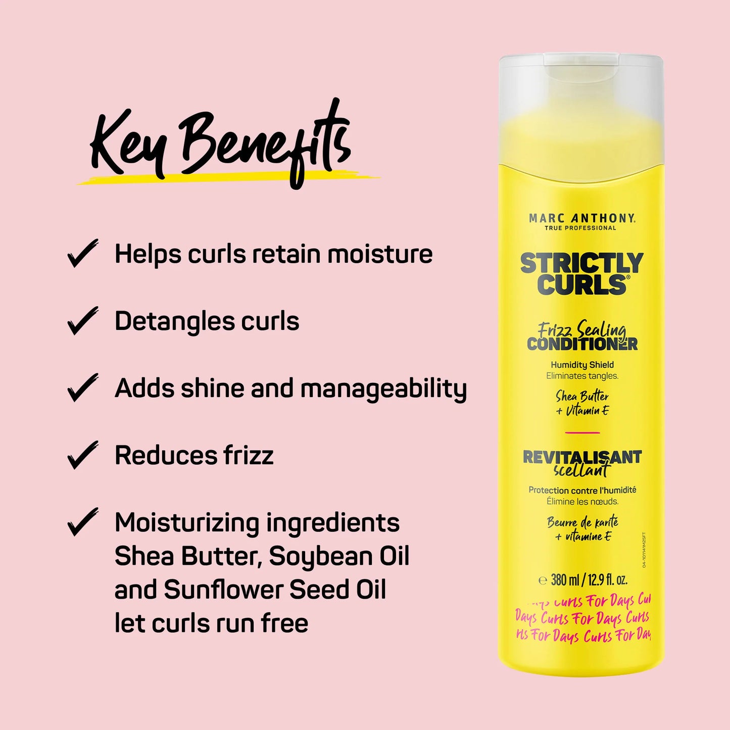 Marc Anthony Strictly Curls Sulfate Free Frizz Sealing Conditioner
