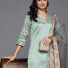Dhiyona VA Women'sEmbellished Kurta with Trousers & With Dupatta