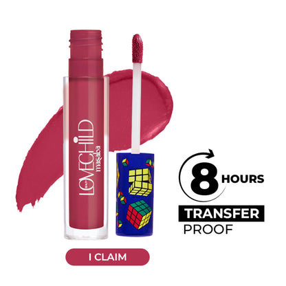 LoveChild Masaba Mad Matte Tranfer-proof Long Lasting Liquid Lipstick, Enriched with Jojoba & Macademia Oil - 09 I Claim