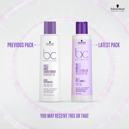 Schwarzkopf Professional Bonacure Frizz Away Conditioner With Babassu Oil