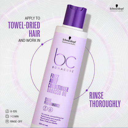 Schwarzkopf Professional Bonacure Frizz Away Conditioner With Babassu Oil