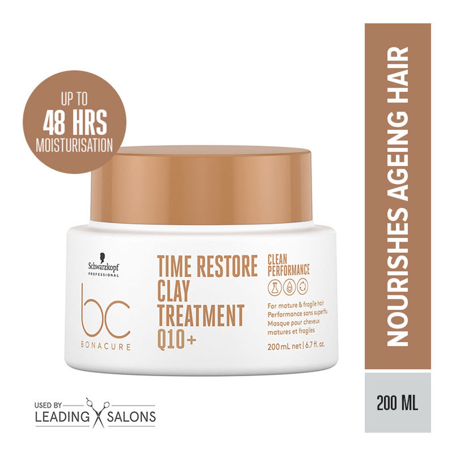Schwarzkopf Professional Bonacure Time Restore Clay Treatment Mask With Q10+
