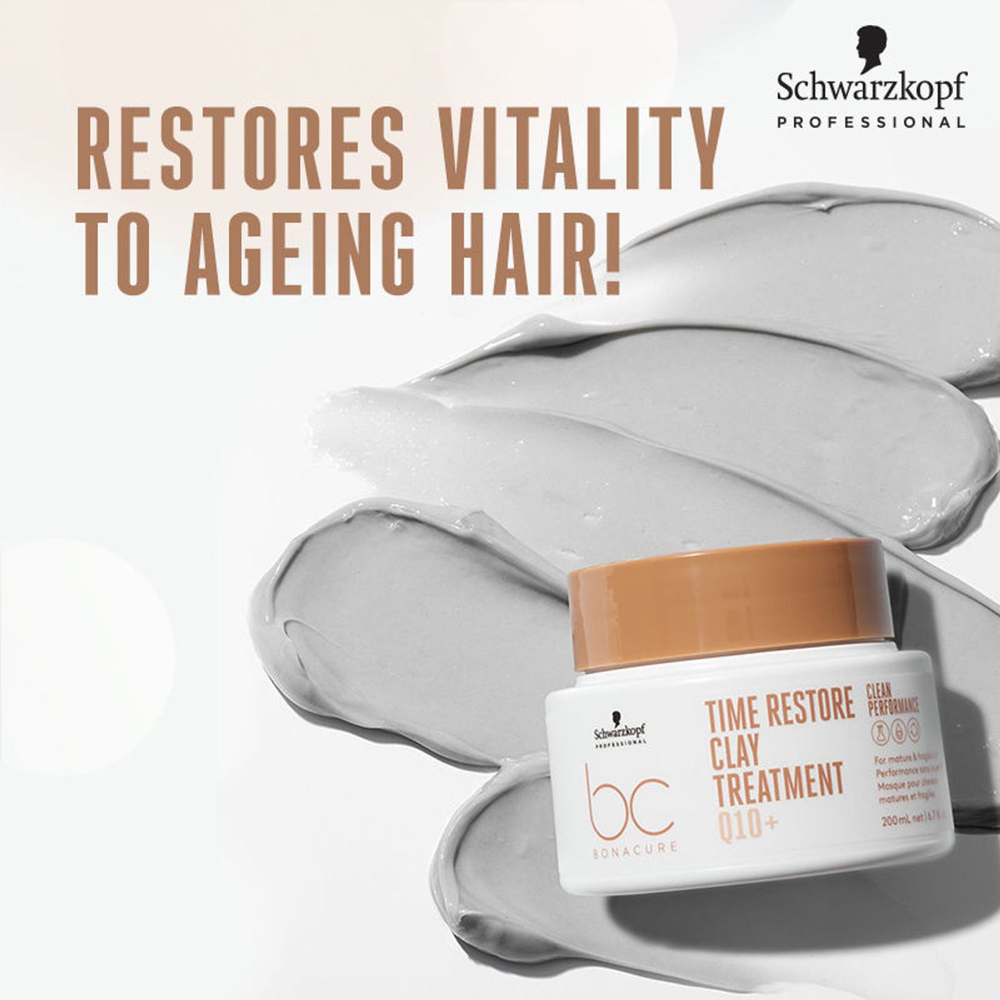 Schwarzkopf Professional Bonacure Time Restore Clay Treatment Mask With Q10+
